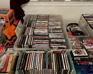 CDs and cassette tapes