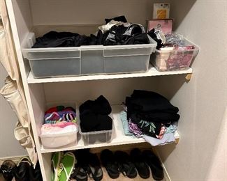Women's slips, socks, bras, shoes