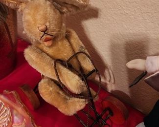 Original Steiff Pull Toy with Steel ear tag