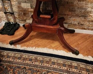 Vintage Lyre Table
