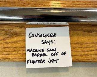 Machine gun barrel of fighter jet