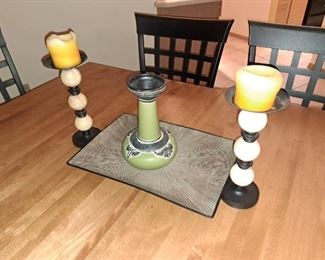 Pair of candle sticks $15