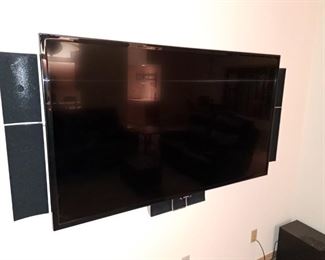 60" flat screen . Not a smart tv but very good picture $300
Speakers sold separately