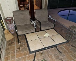 4 chairs and table $85