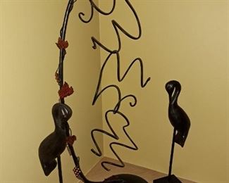 Metal wine holder $35