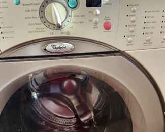 Whirlpool Washer and Dryer with pedestals