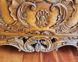 Century Carved Bombe Chest
