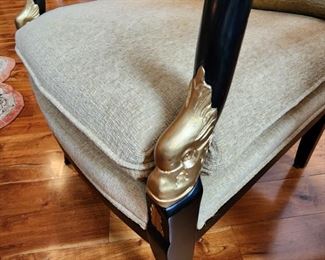  Ethan Allen Chair with Swan Detail