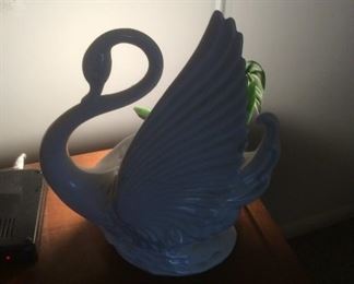 Art Deco Swan Lamp 
