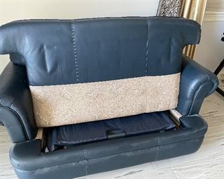 leather loveseat sleeper - $150 + tax