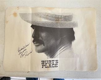 Burt Reynolds’s autograph !