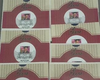 Historical Program. On the day of the release, January 8th 1993, there was a ceremony held at Graceland , the Elvis' domicile. USPS has released the program for this historic event in LP record format. The program includes the Elvis stamp cancelled with Graceland first day cancellation and a list of participants as well as the activities that took place the day of the event