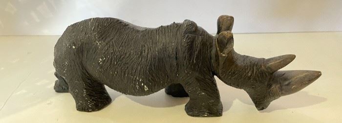 Rhino sculpture (approx 8-9")