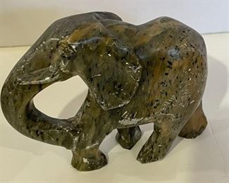 Small Stone carved elephant