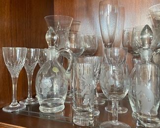 Crystal and glass barware