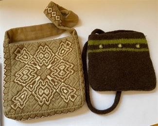 Handmade woven purses/bags