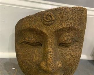 Carved Stone Budda Face