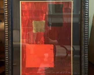 Framed Contemporary Art Piece