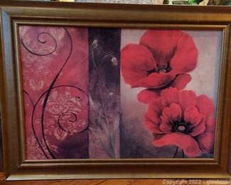 Framed Floral Print Wall Decor from Kirklands
