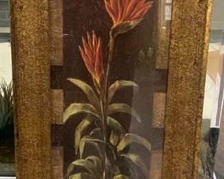 Framed Still Life of Tropical Flower