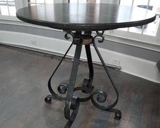 Gorgeous Granite and Iron Base Table