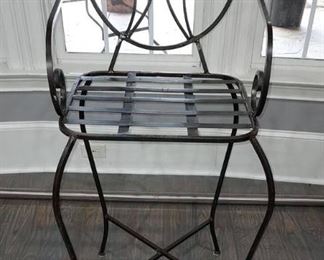 Lovely Wrought Iron Bar Stool
