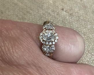 vera wang diamond engagement ring  all real and fabulous  retails around $3300 or so    asking $1475