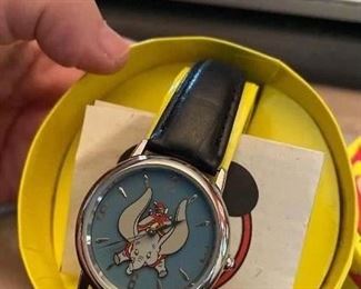 rare 55 th anniversary  disney store exclusive dumbo   watch -  box is not the original box that came with this watch but it is an original disney dumbo watch box  $75