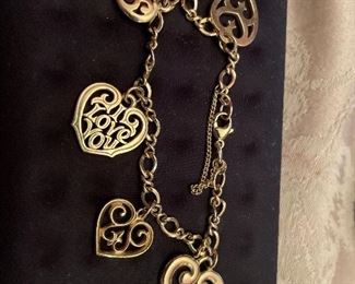 retired james avery 5 pendant sized charms and 14k gold bracelet $1499 for all 