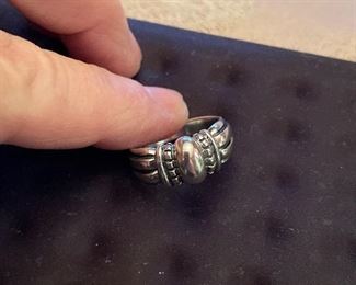 james avery  sterling retired thatch ring size 8  $59