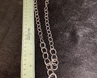 long sterling necklace $65