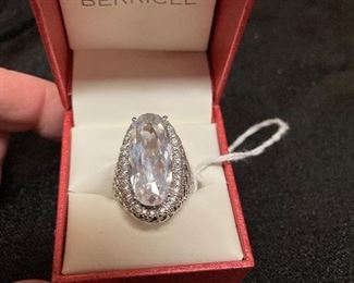 925 berricle cz bling your eyes out ring- $49