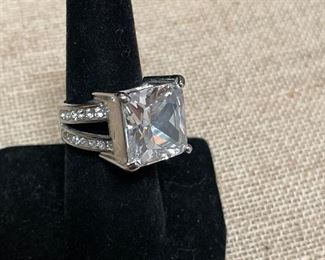 sterling big bling rings 