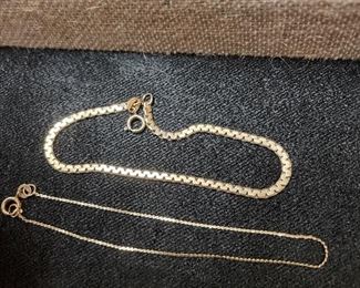 gold bracelets-  i know that the pic doesn't look gold  but they are 