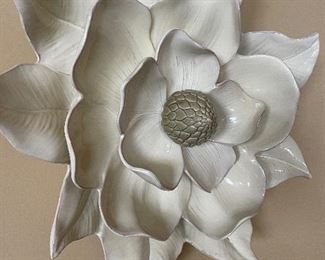 oversized ceramic flower (wall art)