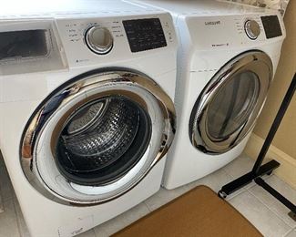 Samsung front load washer and electric dryer, 2 years old
