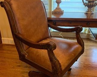 leather desk chair