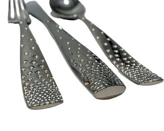 NEW! 36 Piece Dazzle Flatware Set By Nambe. Originally Purchased At Neiman Marcus. Lot #6