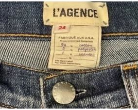 Women's LAGENCE Stretch Denim Jeans. Size 24- Purchased At Barneys New York Lot # 17