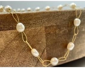 Honora Freshwater Pearl & Floating String Necklace With Sterling Silver Clasp Lot # 30