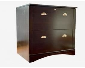 Lot # 60  
2 Drawer File Cabinet With Hanging File Inserts & Chrome Pulls.