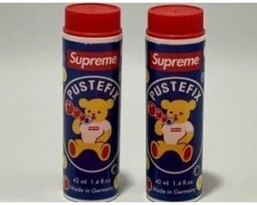 Lot # 74. 
Supreme Bubbles By Pustefix Of Germany. 2 Bottles Plus Bonus Stickers!