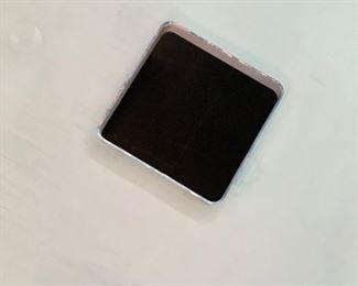 Two-Piece Eric Lee (Presteau Studios) Functional Art Glass & Chrome Cocktail Table with Flower Vase Insert. Measures 64" x 64" x 16.5" H. Each Section Measures 64" W x 32" W x 16.25" H. Photo 5 of 5.