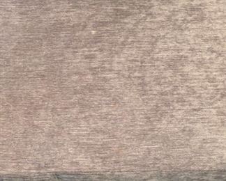 Set of 8 Black Lacquered Baker Furniture Louis Dining & Arm Chairs. Upholstered in Baker Grade 6 Grey Velvet Fabric. Each Measures 24" W x 25" D with 19.5" Seat Height. Photo 4 of 8.