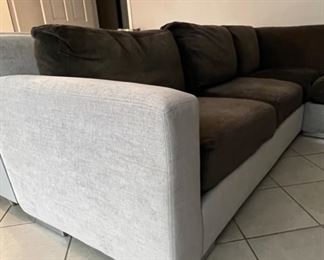 Kravet L-Shaped Jazz Two-Piece Sectional Sofa. Measures 102" x 102" x 31" D. Photo 3 of 4.