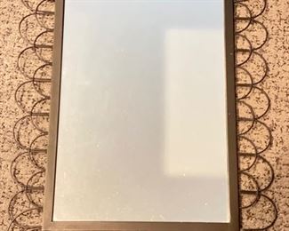 Vintage Metal Frame Mirror. Measures 27" x 22". Photo 1 of 2.