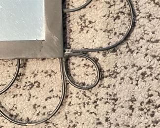 Vintage Metal Frame Mirror. Measures 27" x 22". Photo 2 of 2.