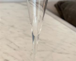 Set of 4 New In Box Tiffany Crystal Champagne Flutes. Photo 1 of 3.