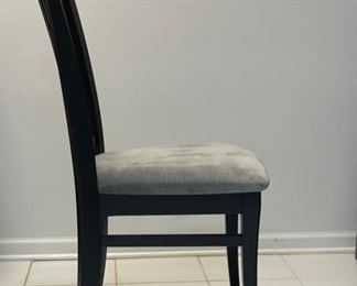 Set of 8 Dining Chairs with Velvet Upholstery. Each Measures 19" D x 18" D. Photo 2 of 3.