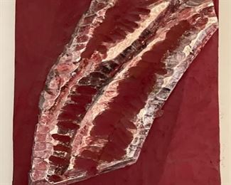 Nancy Azara Untitled Commissioned Work - 4 panels. Hand-Carved & Painted. Materials Include Wood, Egg Tempera, Aluminum Leaf, Palladium Leaf. 2013. Each Measures Approximately 11" x 12". Photo 2 of 4.